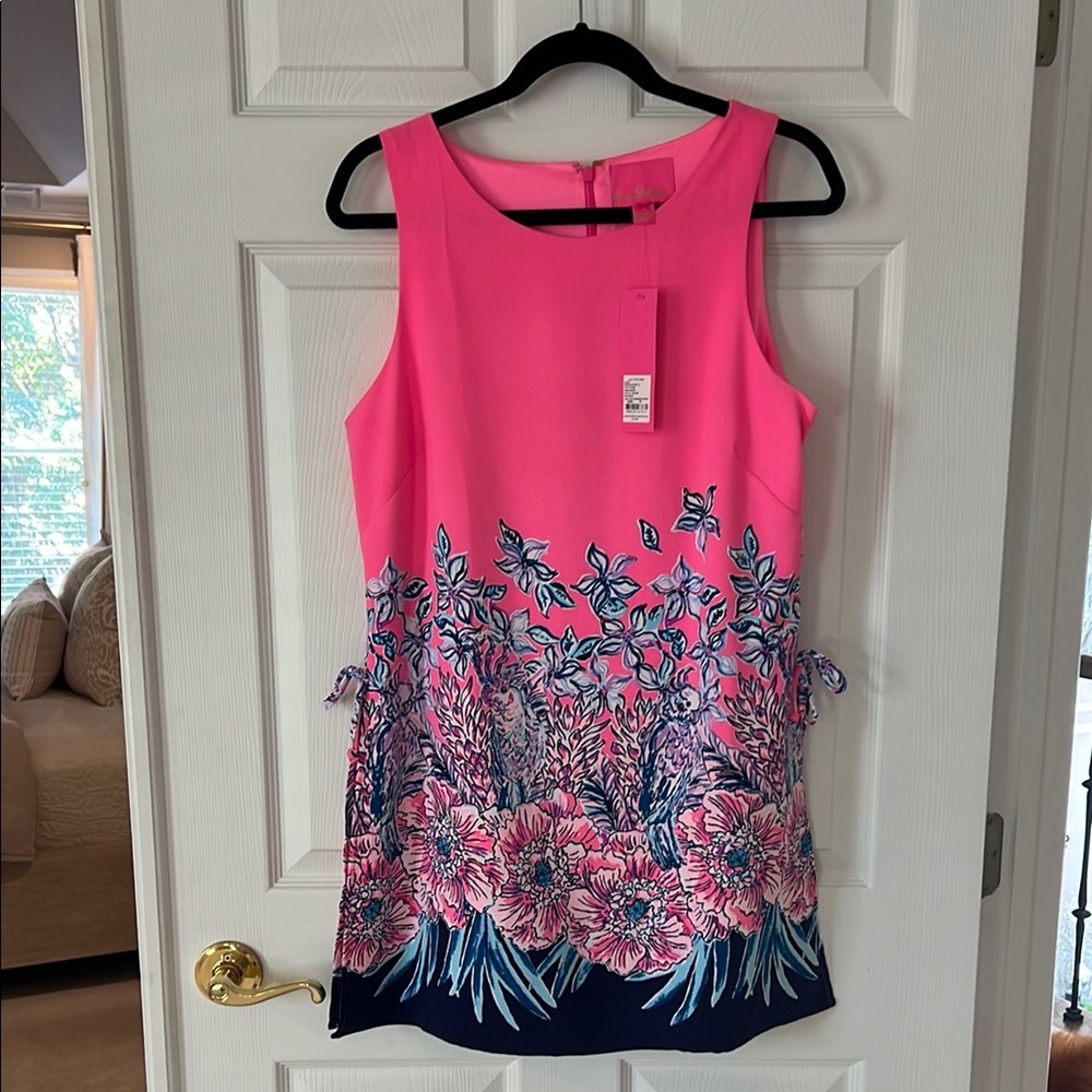 Lilly Pulitzer Pink and Blue Floral Romper - Picture 1 of 4